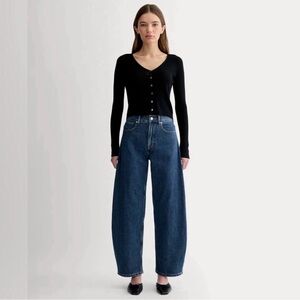 NWOT Everlane high rise curve jeans